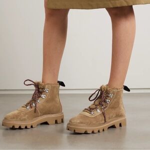 rag & bone Quest Boot Camel Suede Shearling New Size 36